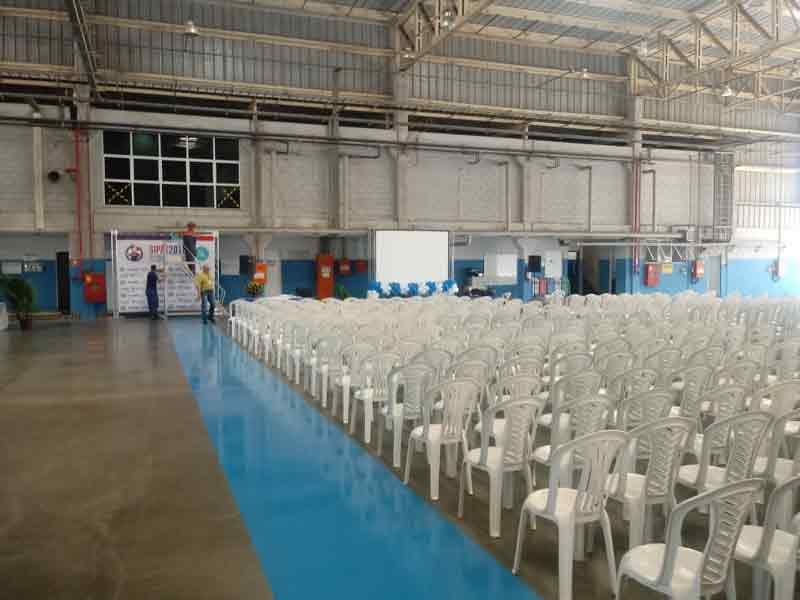 Espaço onde aconteceu a Sipat Vallourec e a palestra com mágica de Daniel Bizon Espaço onde aconteceu a Sipat Vallourec e a palestra com mágica de Daniel Bizon