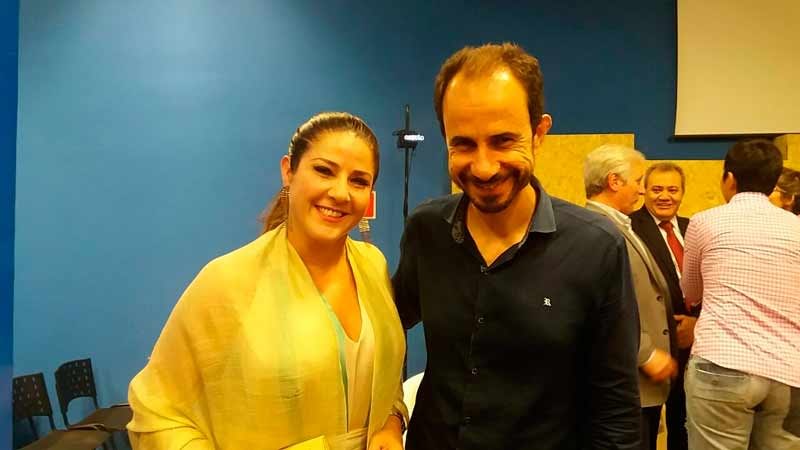 Palestrante Daniel Bizon com Christiane Pelajo na Feira do Empreendedor Palestrante Daniel Bizon com Christiane Pelajo na Feira do Empreendedor